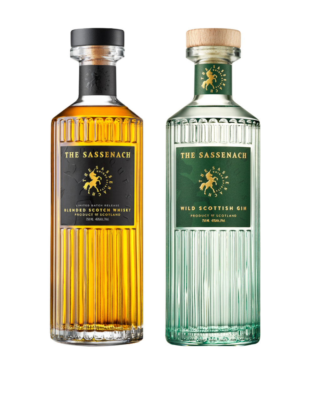 The Sassenach Blended Scotch Whisky with The Sassenach Wild Scottish Gin